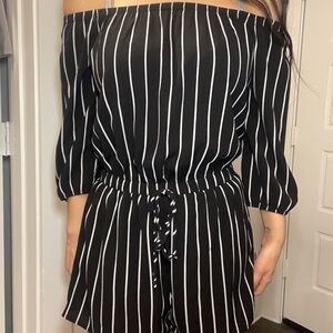 Romper off the shoulder